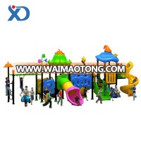 New Design Colorful Eco-friendly Children Outdoor Playground Slide with climbing equipment