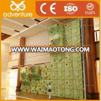 2017 Commercial Holds Fiberglass Panels Price Indoor Rock Climbing Wall